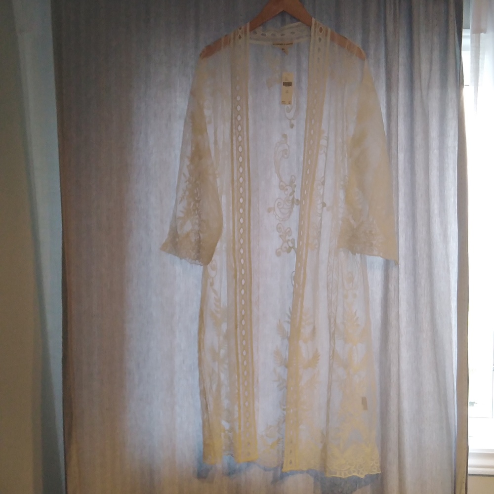 Anthropologie lace cover up/duster